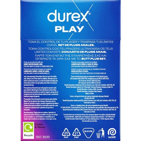 Durex Play Deep & Deeper Butt Plug Set